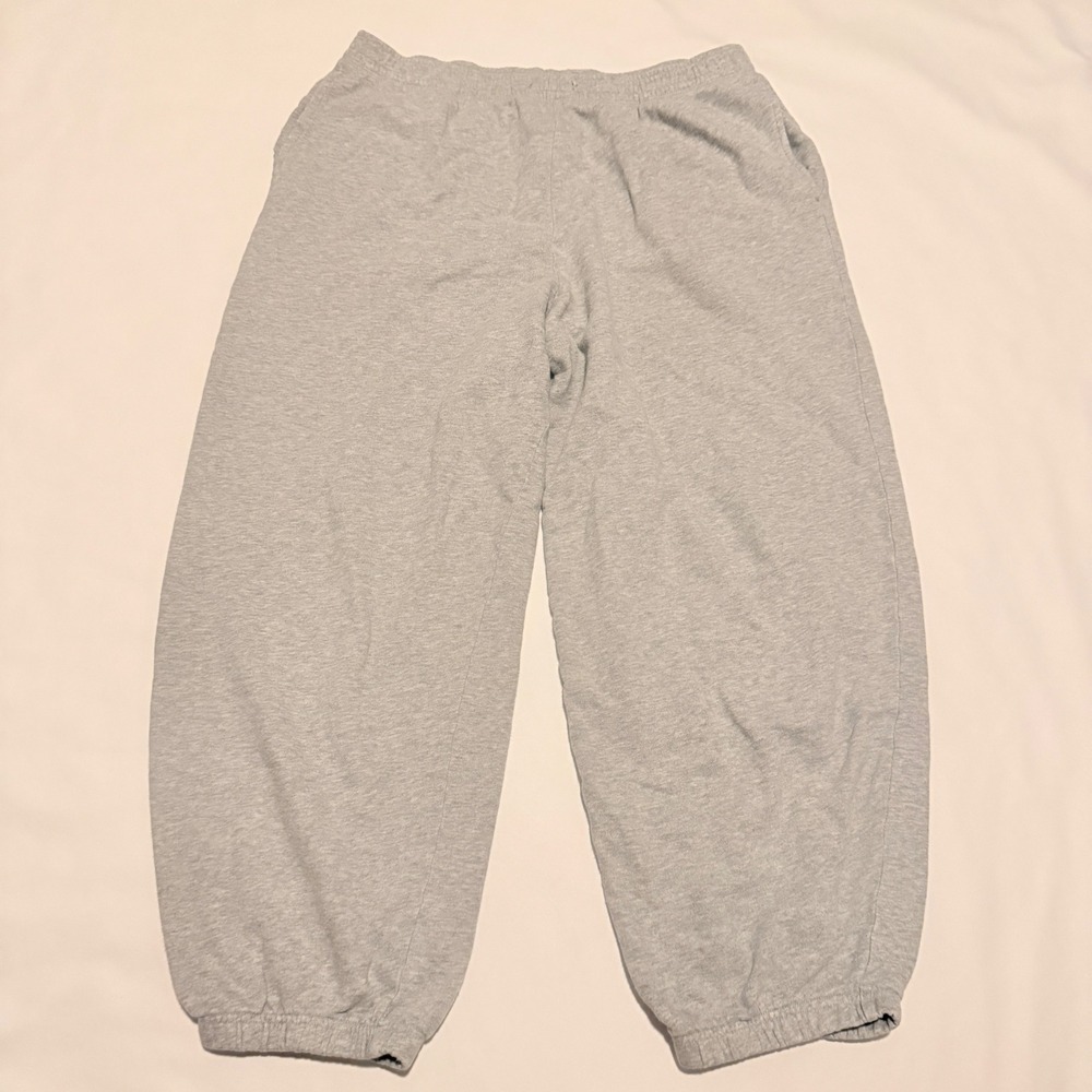 Aeropostale Sweatpants Women Large Gray Elastic Waist Cotton Joggers